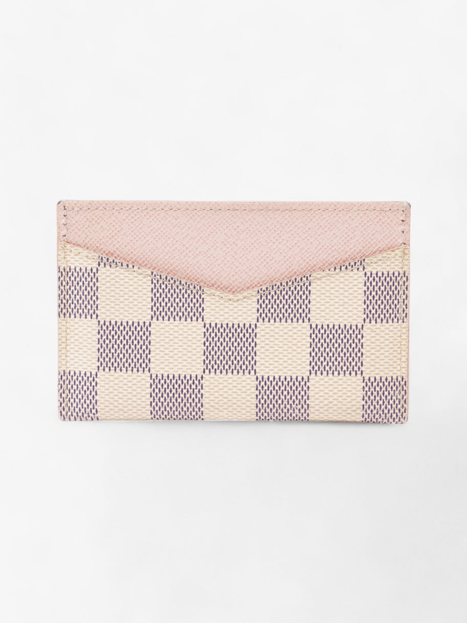 Louis Vuitton Daily Card Holder Damier Azur / Ballerine Pink Coated Canvas Image 2