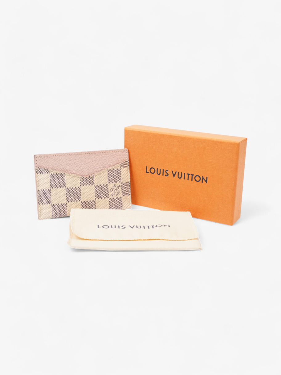 Louis Vuitton Daily Card Holder Damier Azur / Ballerine Pink Coated Canvas Image 5