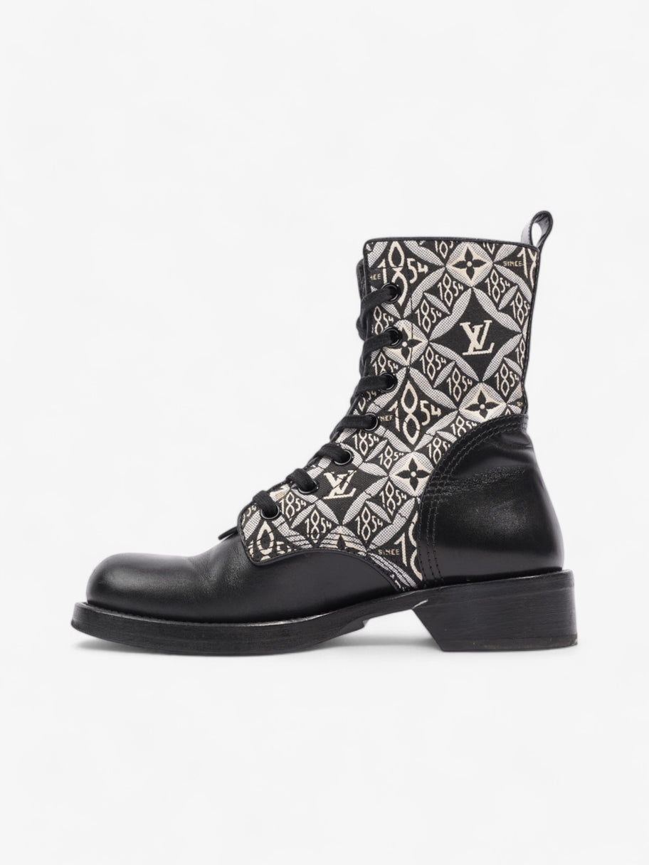 Louis Vuitton 1854 Boots Black / White Cotton EU 38 UK 5 Image 3