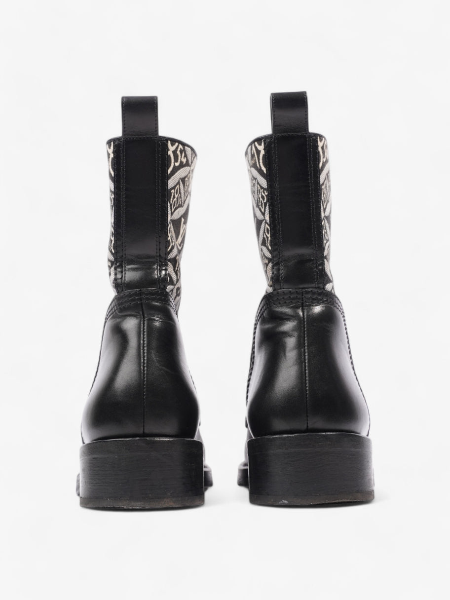 Louis Vuitton 1854 Boots Black / White Cotton EU 38 UK 5 Image 6