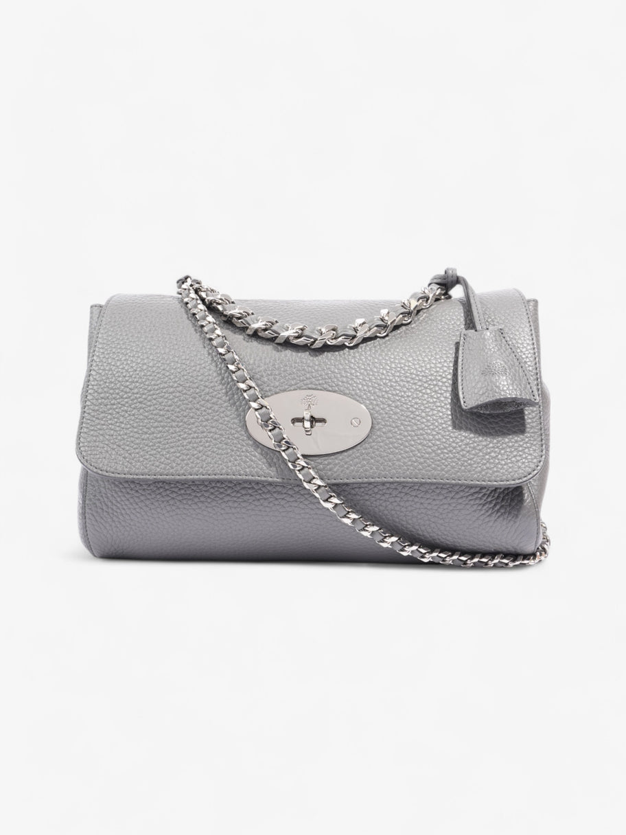 Mulberry Lily Top Handle Bag Grey Grained Leather Medium Image 1