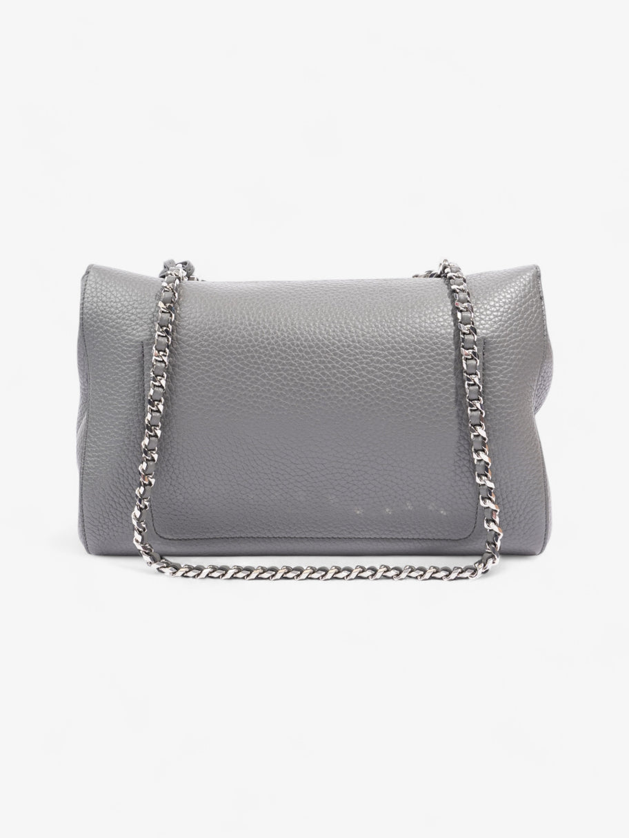 Mulberry Lily Top Handle Bag Grey Grained Leather Medium Image 4