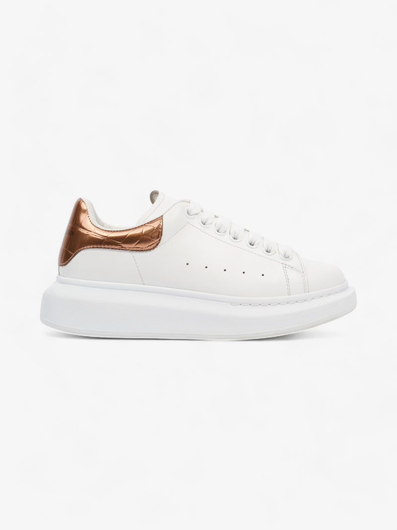  Alexander McQueen Oversized Sneakers White / Rose Gold Leather EU 38 UK 5