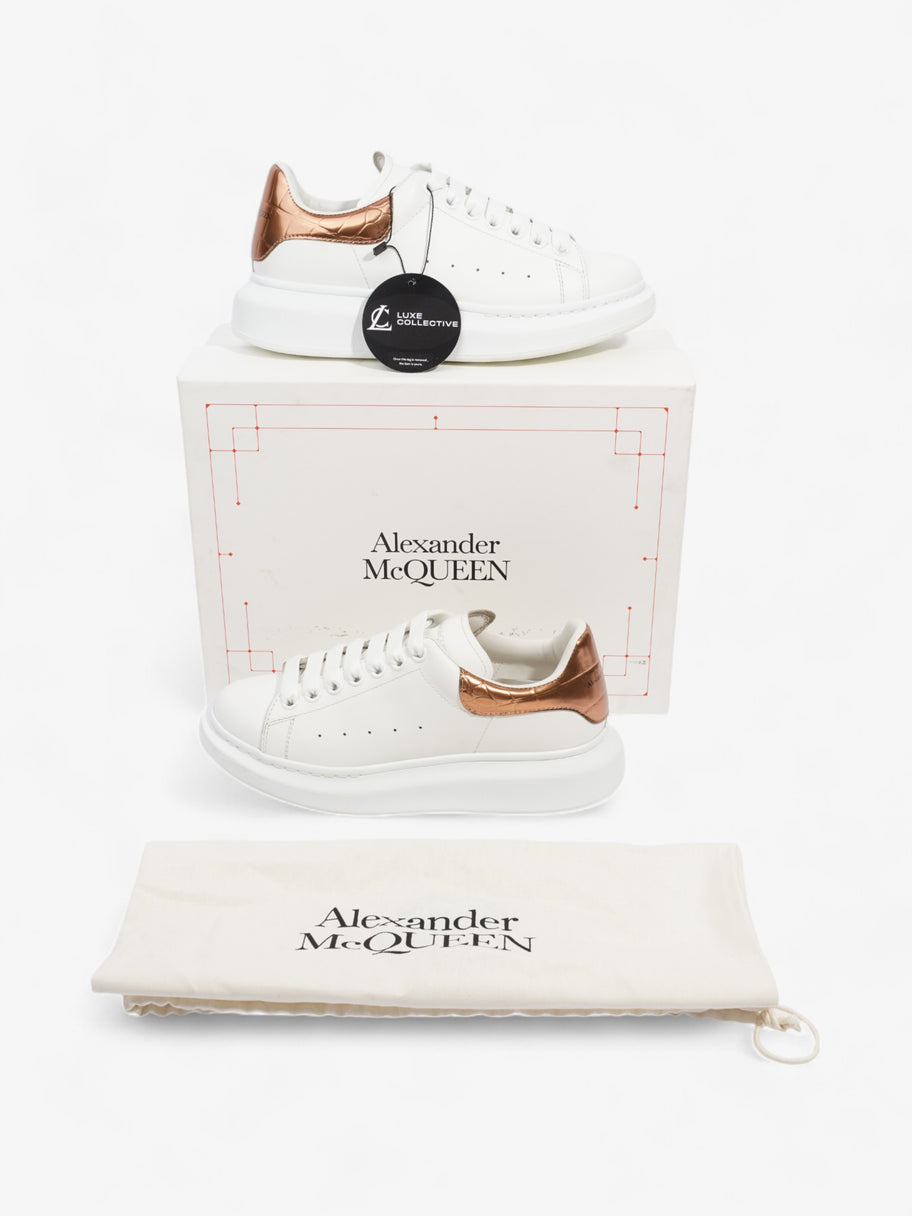 Alexander McQueen Oversized Sneakers White / Rose Gold Leather EU 38 UK 5 Image 10