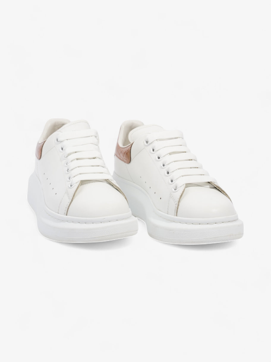 Alexander McQueen Oversized Sneakers White / Rose Gold Leather EU 38 UK 5 Image 2