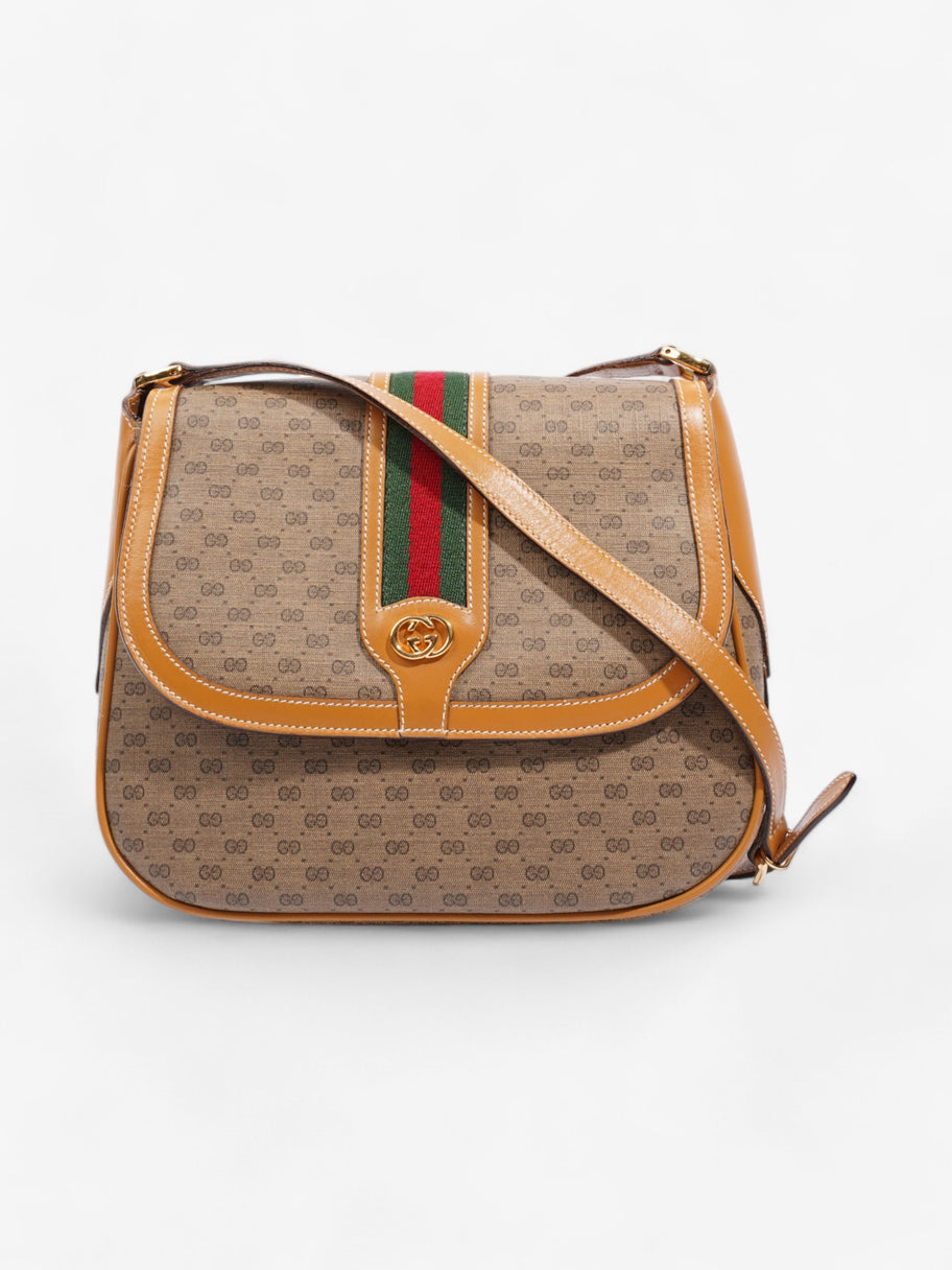 Gucci Vintage Web Crossbody GG Supreme Green Red Canvas Luxe Collective