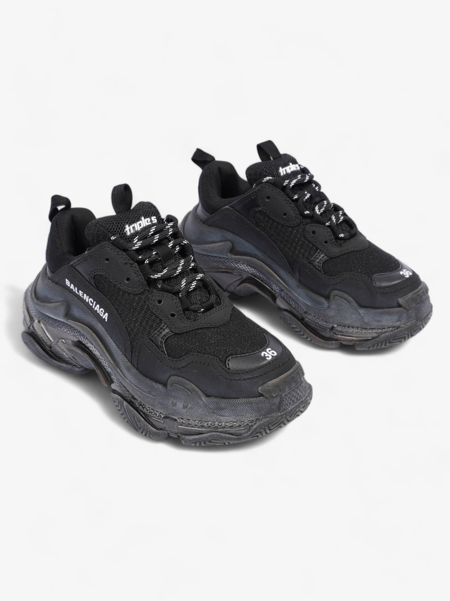 Triple S Black Clear Sole Mesh EU 36 UK 3 Luxe Collective