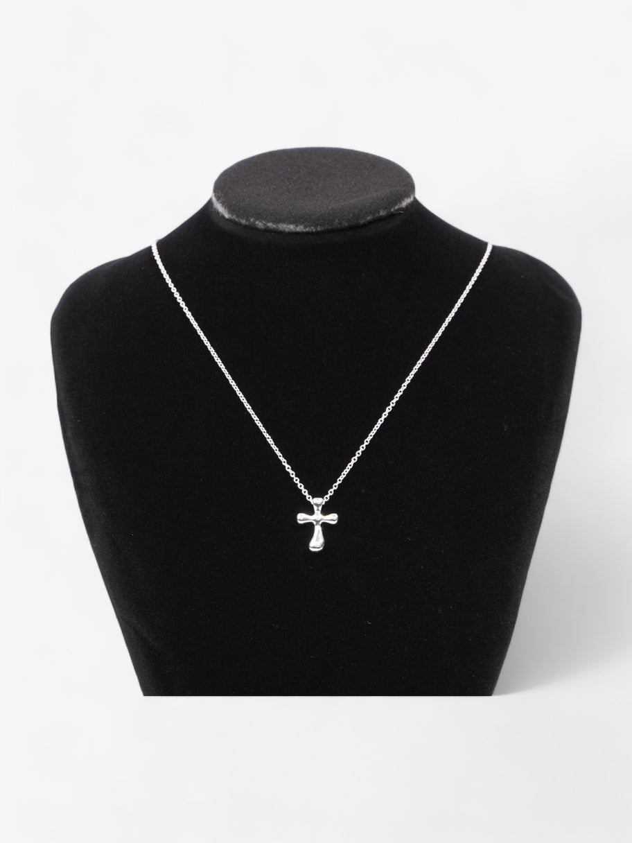 Elsa Peretti Cross Pendant Necklace Silver Silver Sterling 21cm Image 1