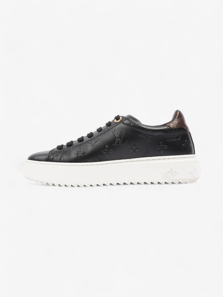 Louis Vuitton Time Out Sneakers Black / Monogram Leather EU 37 UK 4 Image 3