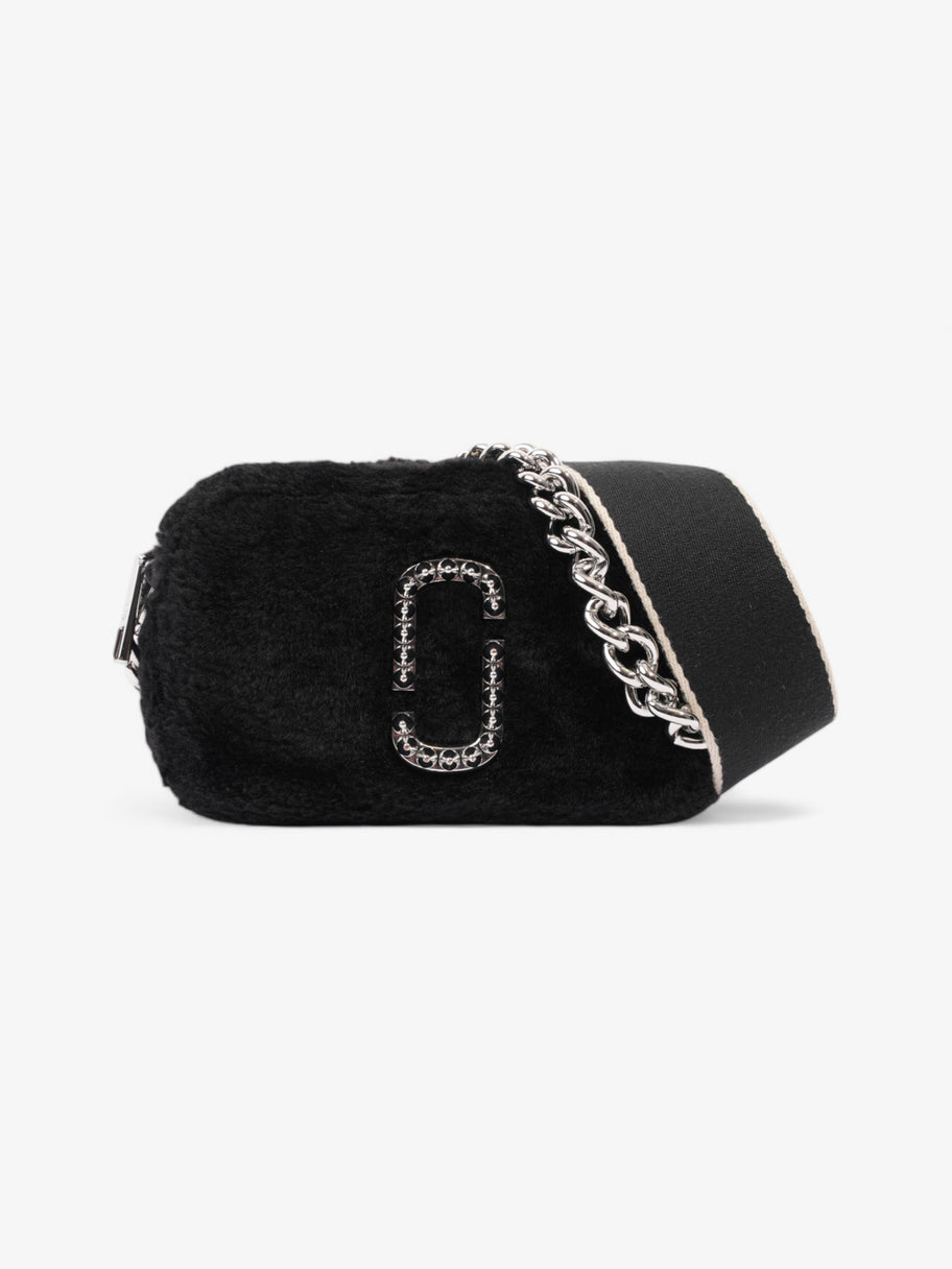 Marc Jacobs The Plush Snapshot Bag Black Faux Fur Image 1