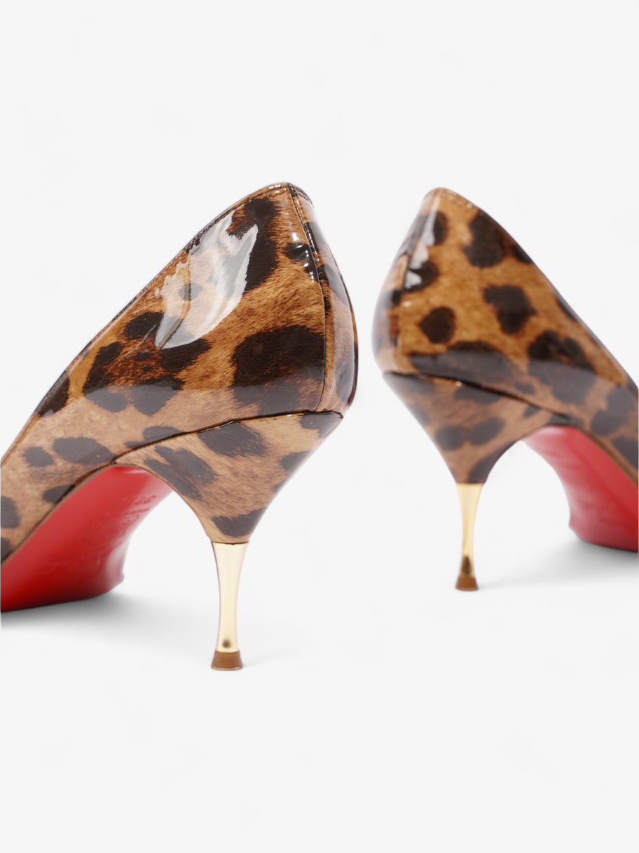 Christian Louboutin Yoyospina 70mm Leopard Print Patent Leather EU 38.5 UK 5.5 Image 10