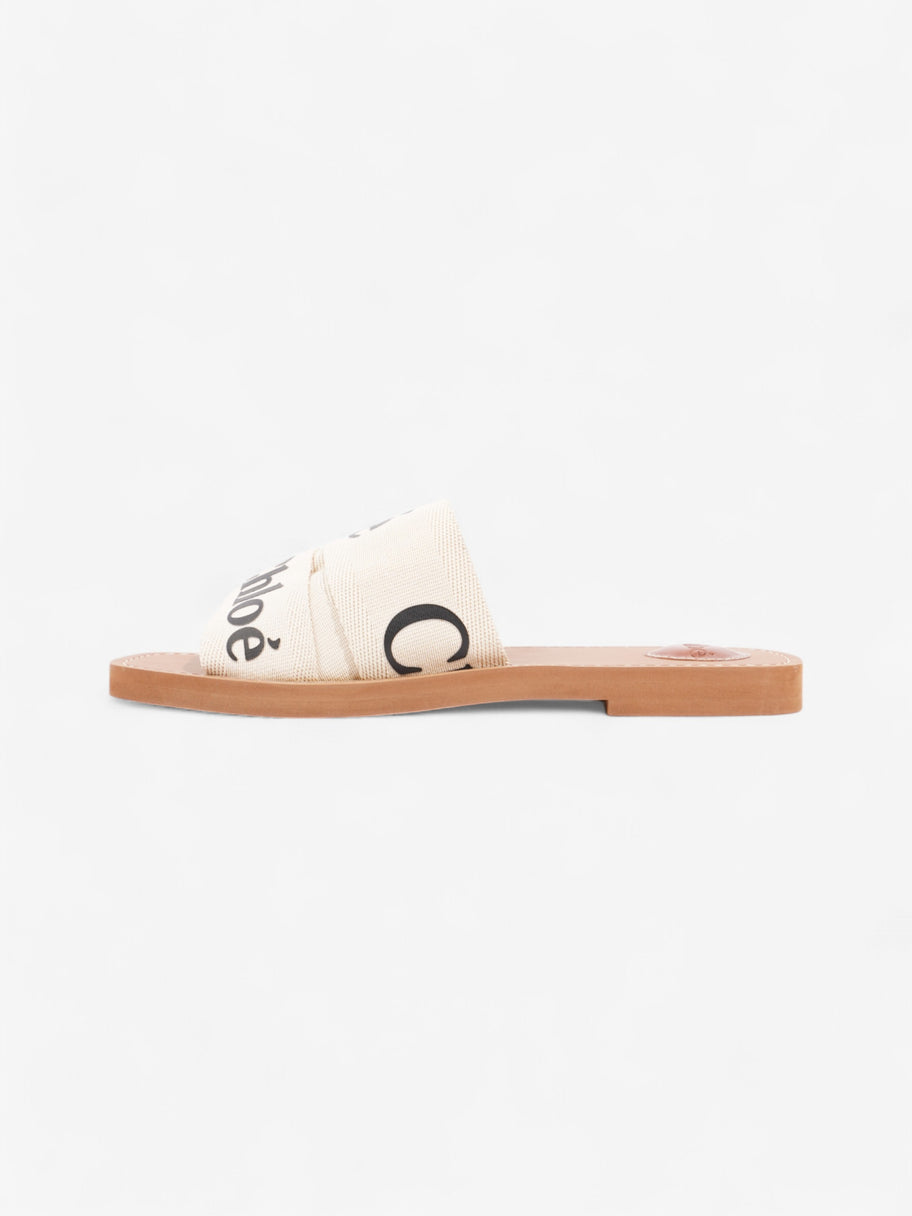 Chloe Chloe Woody White  / Black Canvas EU 39 UK 6 Image 3