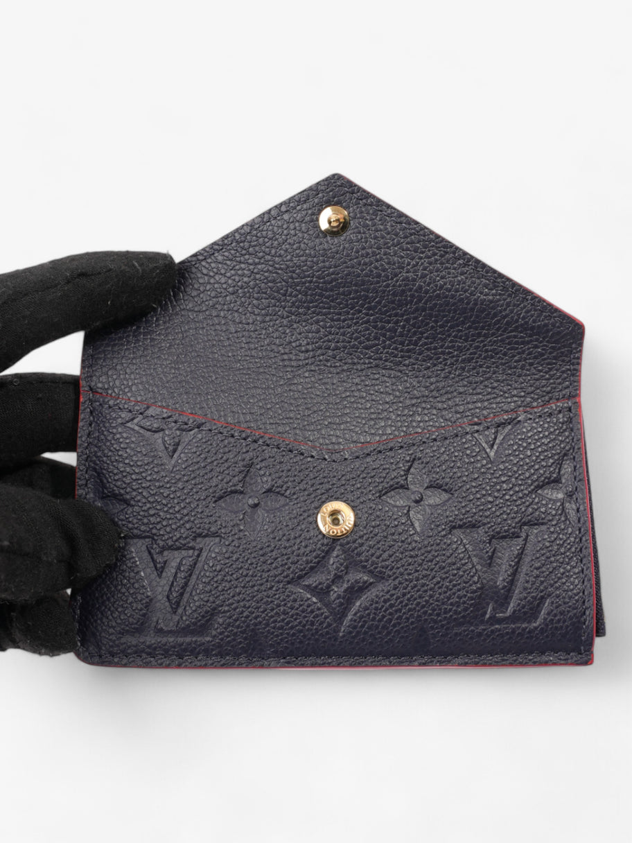 Louis Vuitton Recto Verso Card Holder Monogram Empreinte / Navy Blue / Red Empreinte Leather Image 6