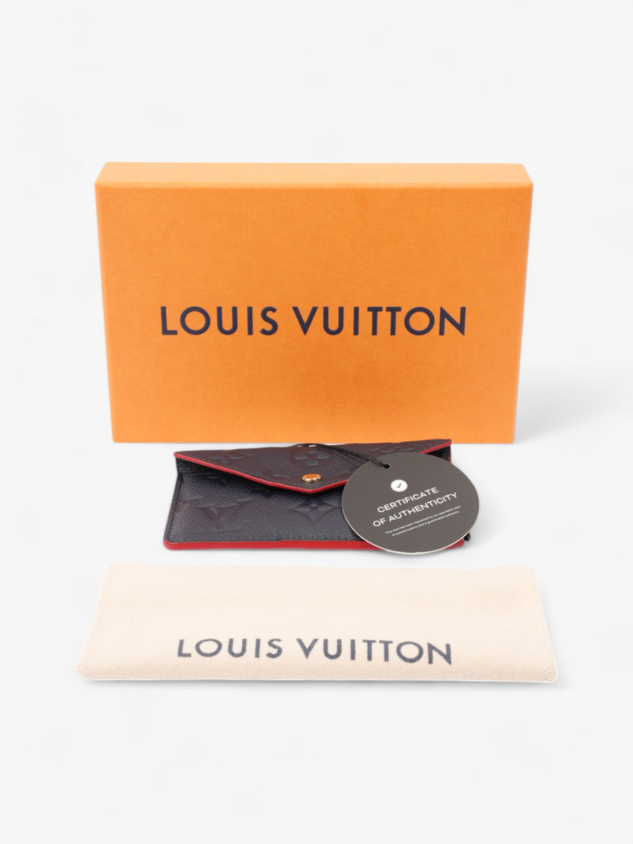 Louis Vuitton Recto Verso Card Holder Monogram Empreinte / Navy Blue / Red Empreinte Leather Image 9