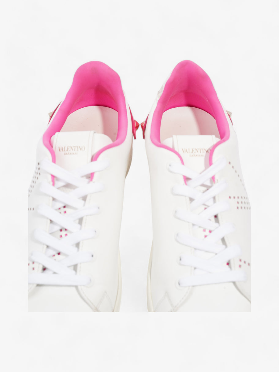 Valentino VLogo Sneakers White / Neon Pink Leather EU 39 UK 6 Image 9