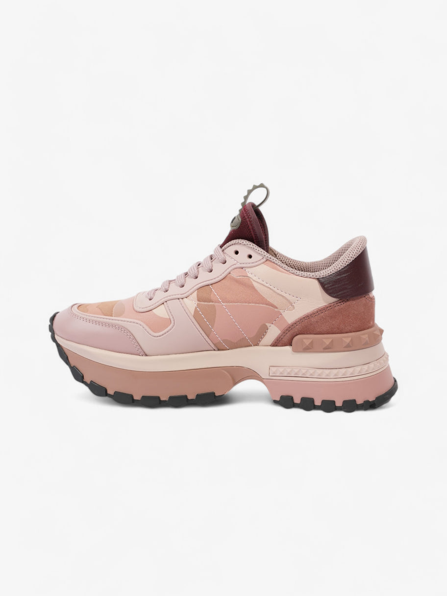 Valentino Rockrunner Up Sneakers Pink / Beige  / Maroon  Leather EU 38 UK 5 Image 2