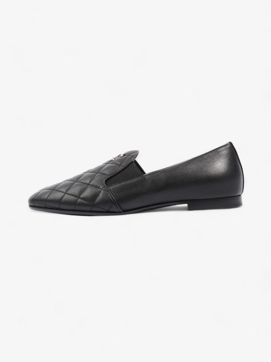 Chanel Mocassins Loafer Black Leather EU 38 UK 5 Image 5