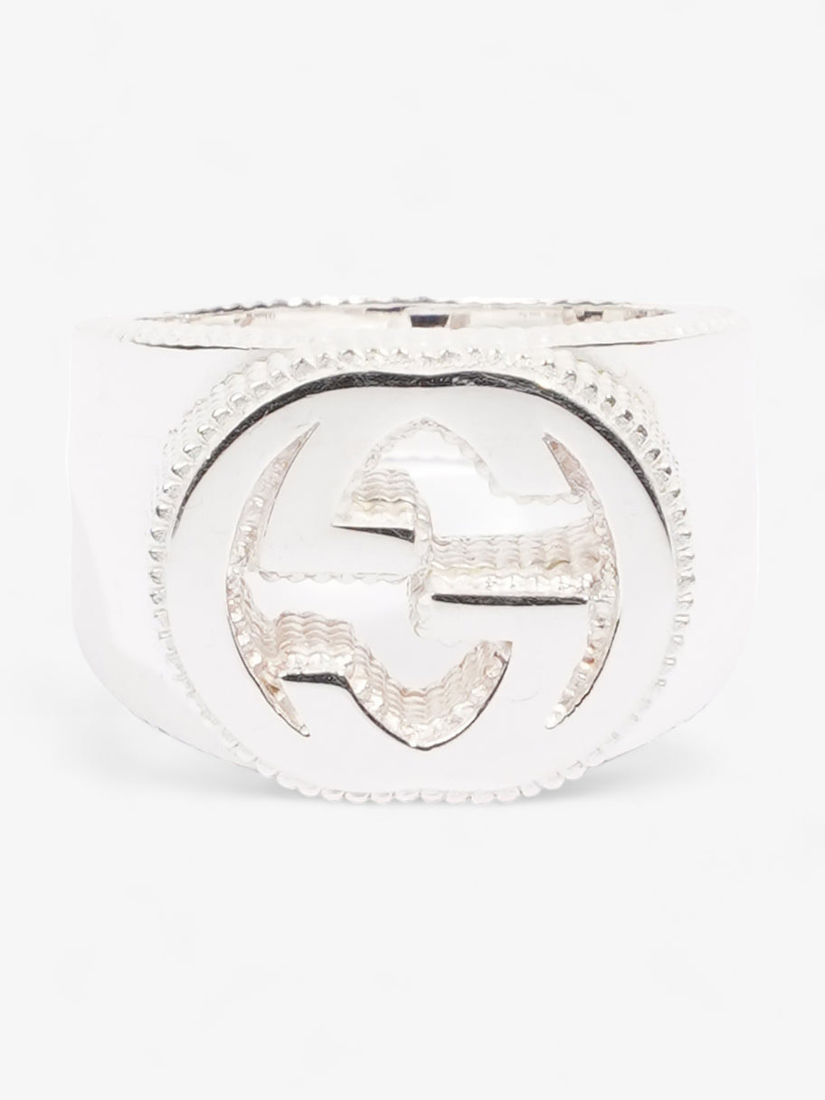 Interlocking G Ring Silver Silver Sterling 15 (55mm Image 1
