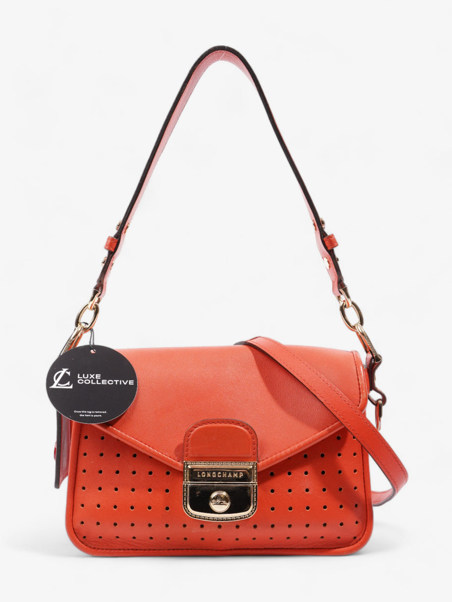 Longchamp Mademoiselle Orange Leather Small Luxe Collective