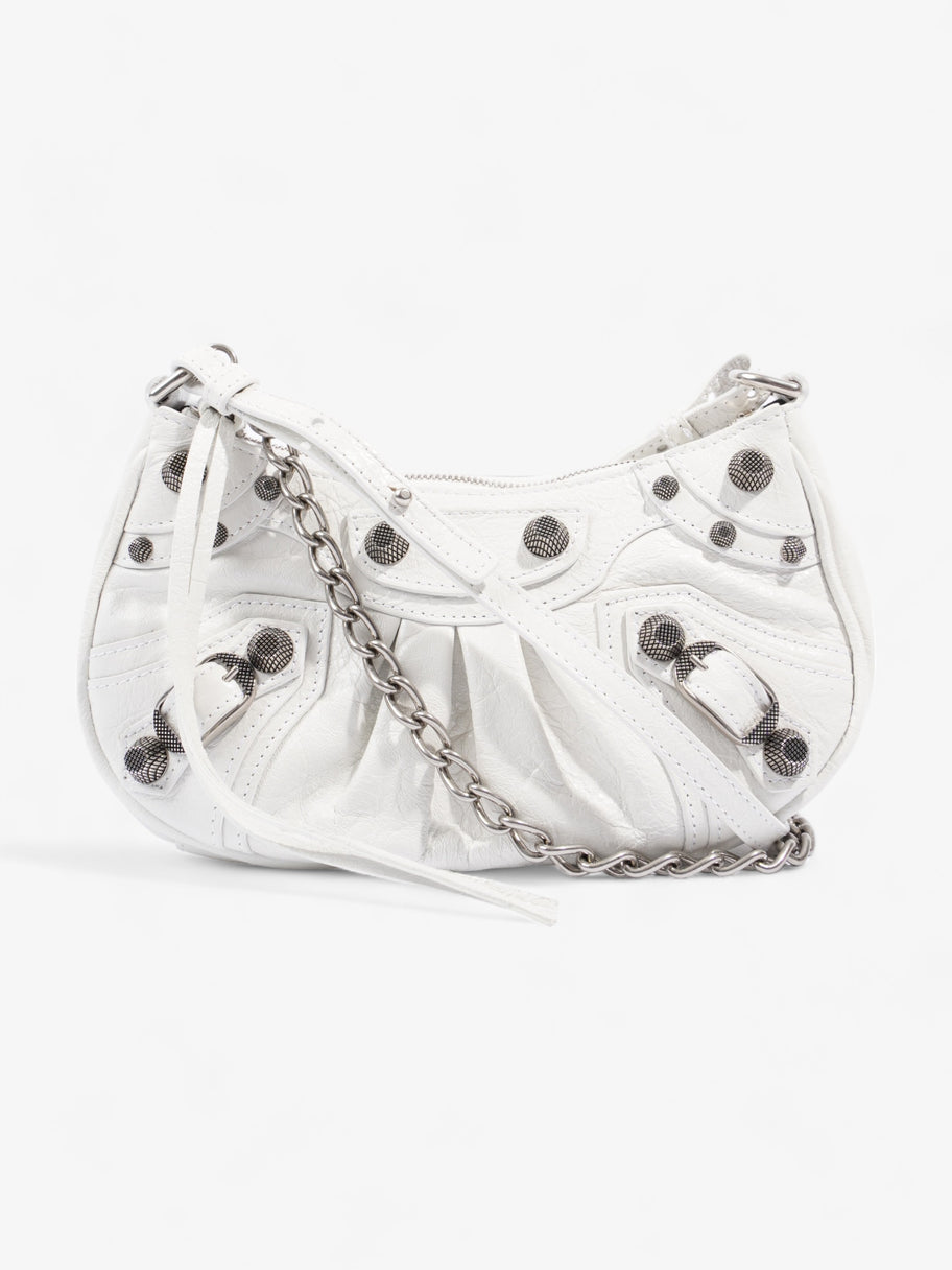 Le Cagole Mini Bag With Chain White Lambskin Leather Image 1
