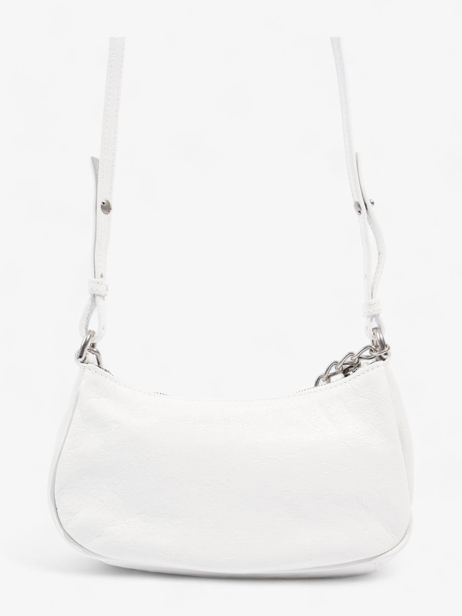 Le Cagole Mini Bag With Chain White Lambskin Leather Image 4