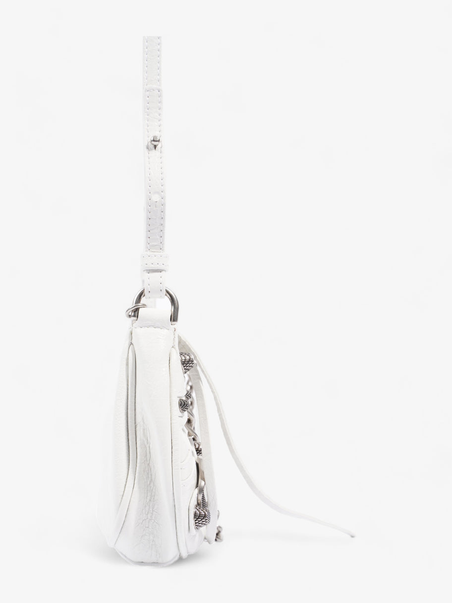 Le Cagole Mini Bag With Chain White Lambskin Leather Image 5