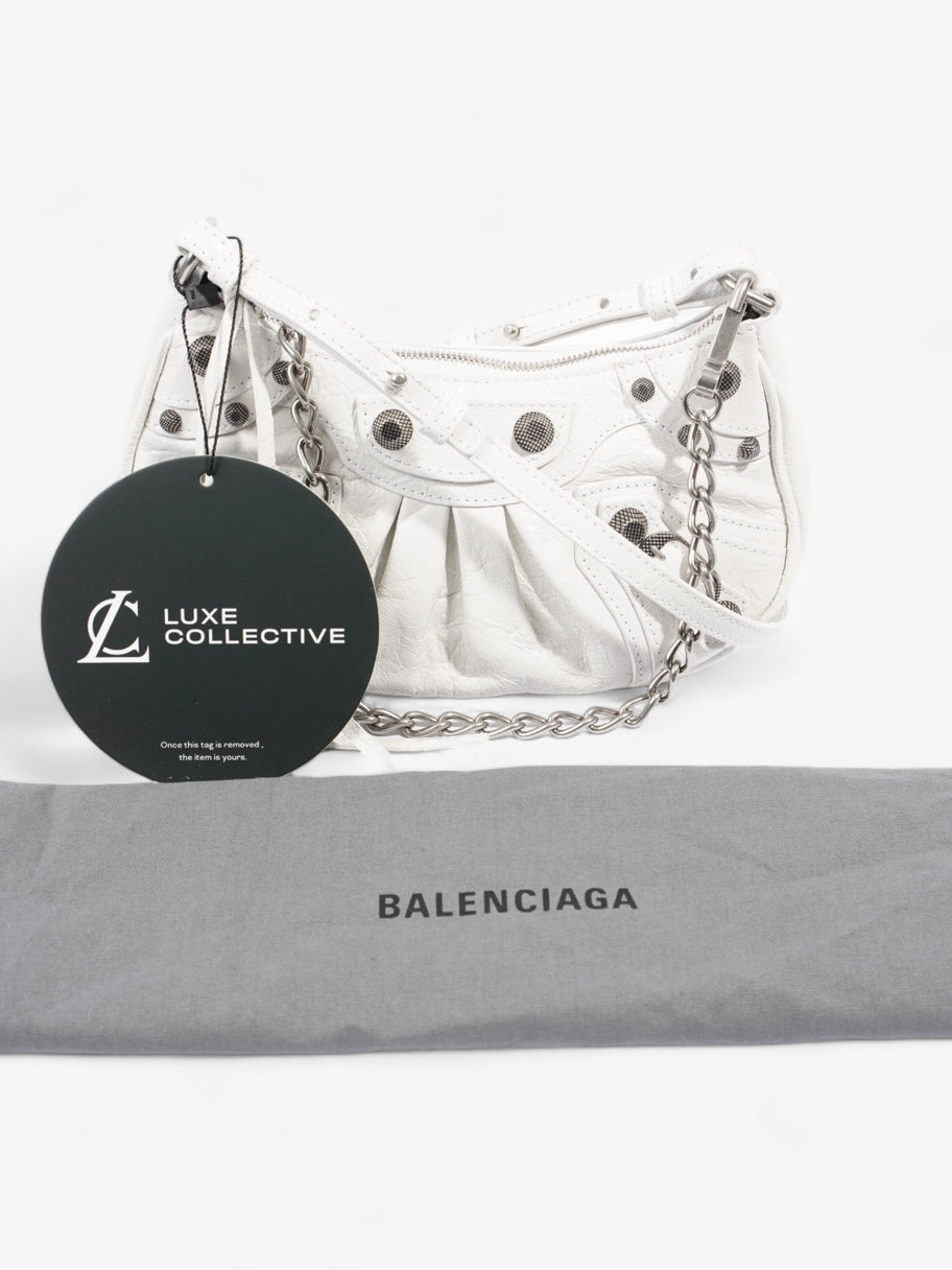 Le Cagole Mini Bag With Chain White Lambskin Leather Image 9