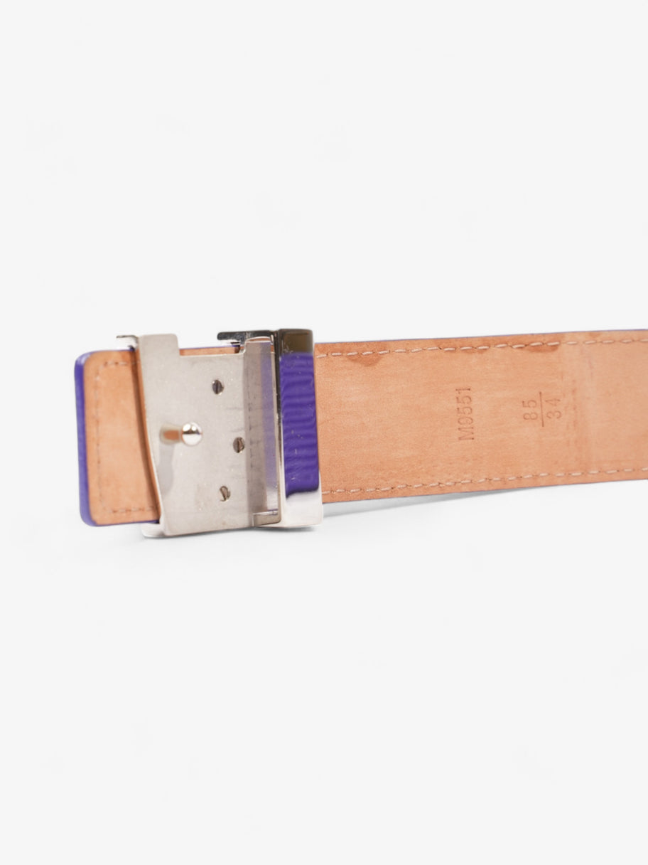 Louis Vuitton LV Initials Belt Purple Epi Leather 85cm 34