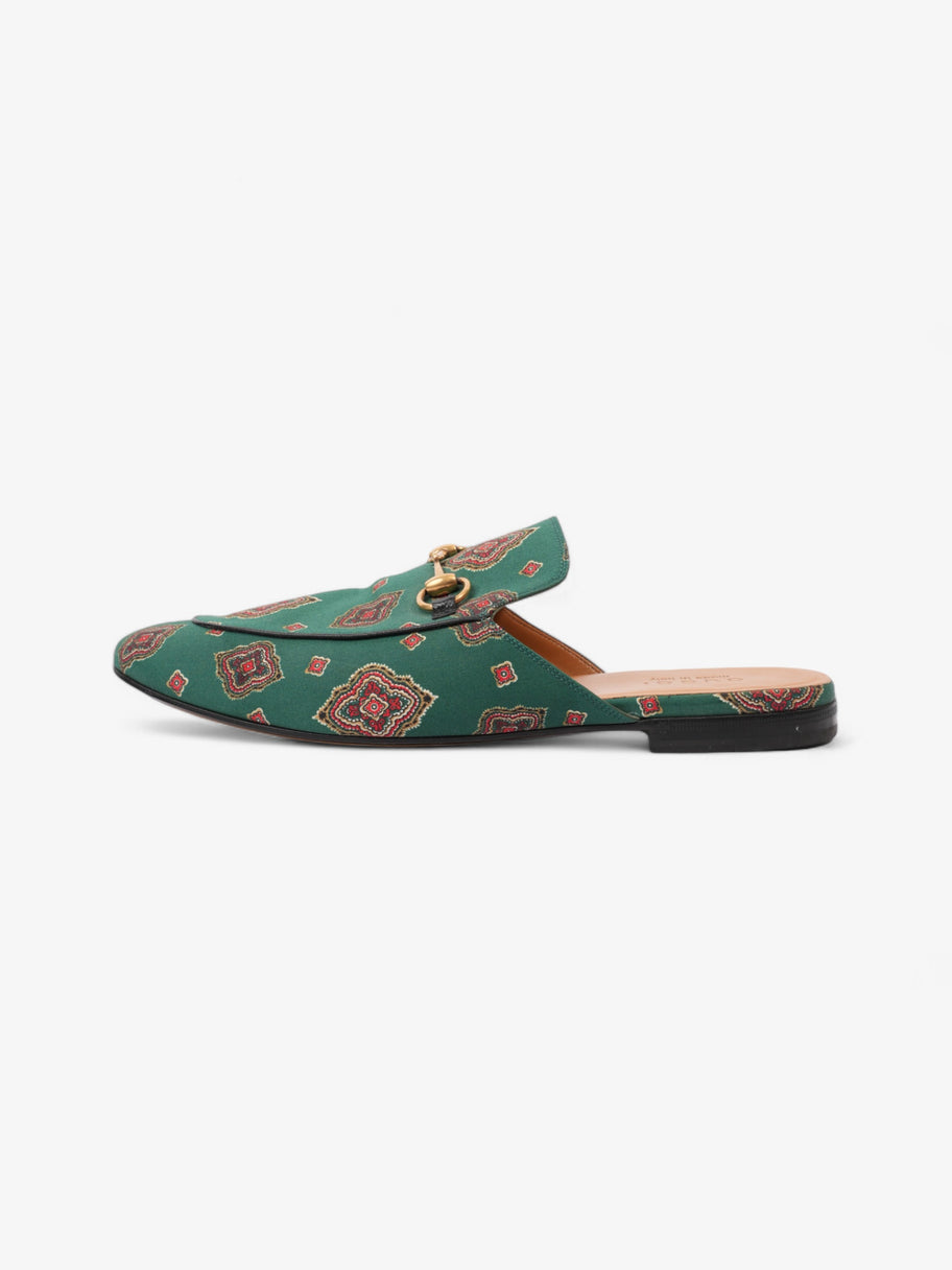 Gucci Princetown Loafer Green / Red Canvas EU 44 UK 10 Image 5