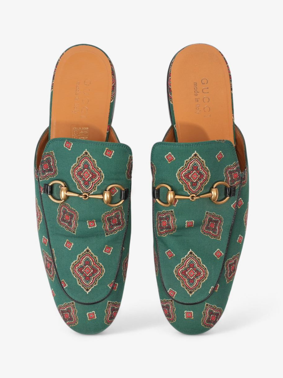 Gucci Princetown Loafer Green / Red Canvas EU 44 UK 10 Image 7