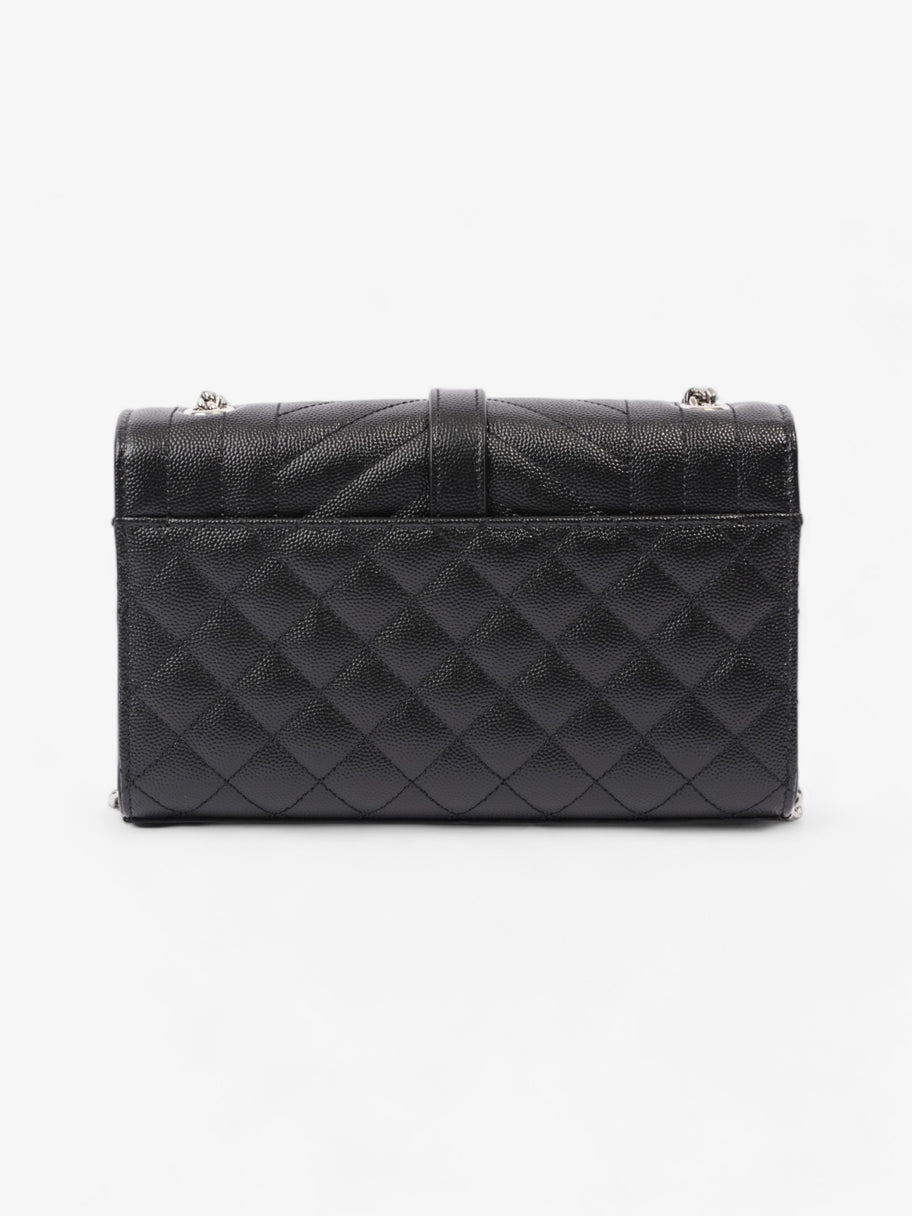 Saint Laurent Envelope Small Black Matelasse Leather Image 4