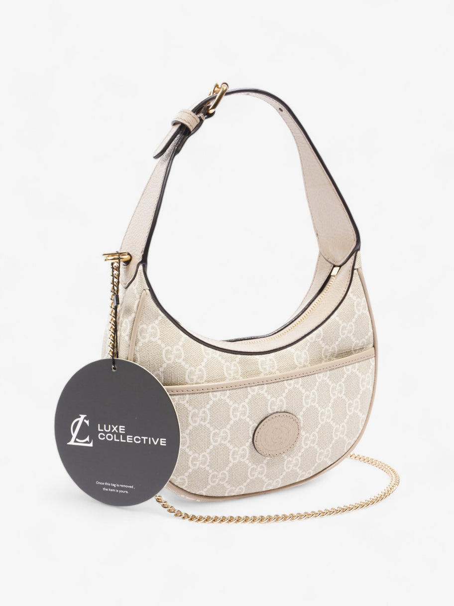 Gucci Ophidia GG Supreme / Beige / White Coated Canvas Mini Image 10