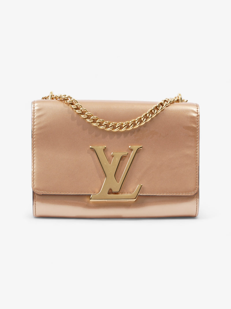  Louis Vuitton Louise MM Rose Gold Patent Leather