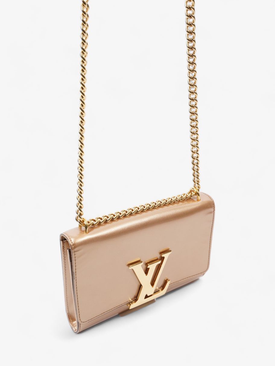 Louis Vuitton Louise MM Rose Gold Patent Leather Image 7