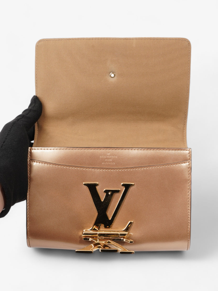 Louis Vuitton Louise MM Rose Gold Patent Leather Image 8