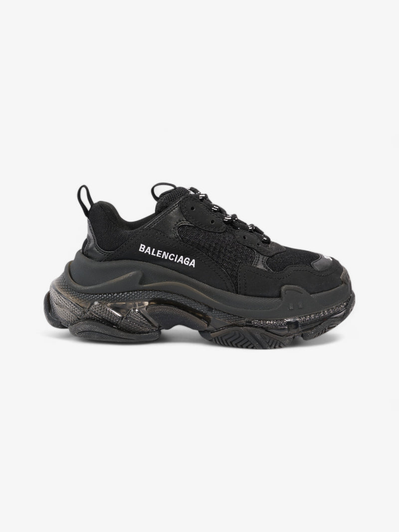  Balenciaga Triple S Clear Sole Black / White Mesh EU 37 UK 4