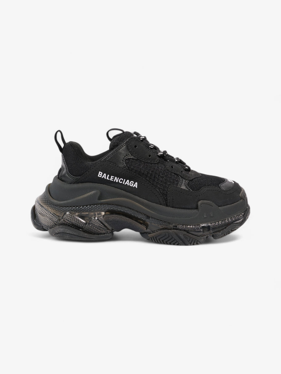 Balenciaga Triple S Clear Sole Black / White Mesh EU 37 UK 4 Image 1