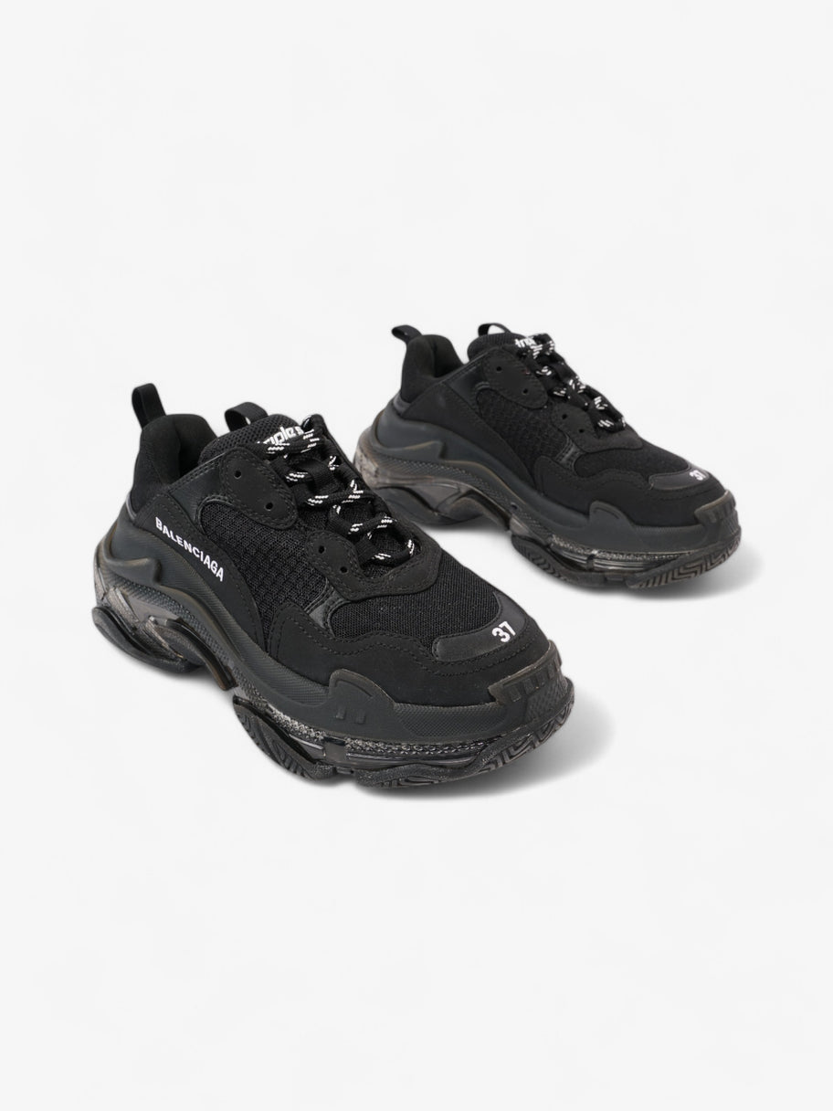 Balenciaga Triple S Clear Sole Black / White Mesh EU 37 UK 4 Image 2