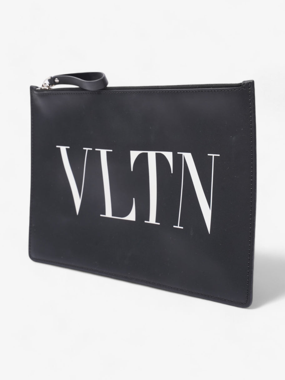 Valentino VLTN Clutch Black / White Leather Image 4