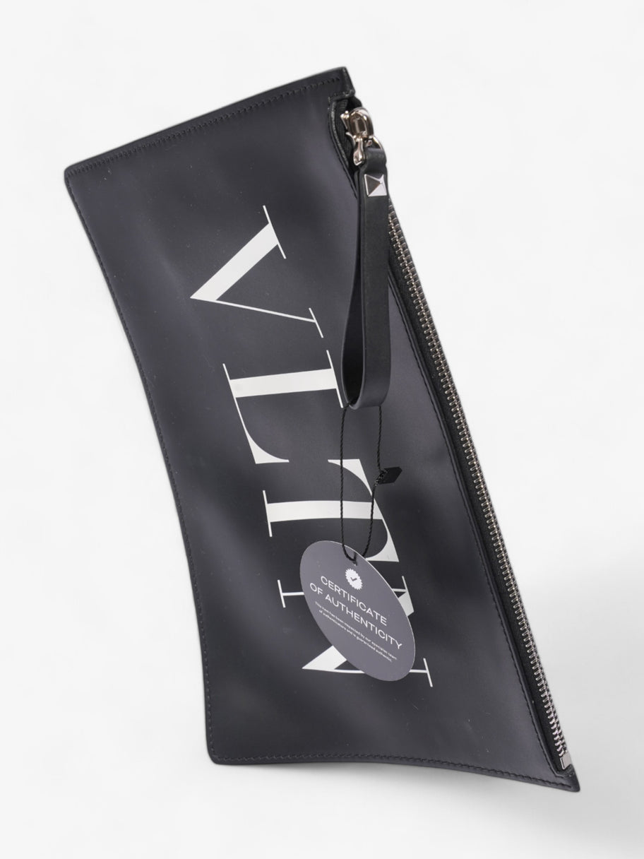 Valentino VLTN Clutch Black / White Leather Image 9