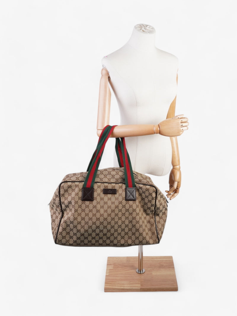  Gucci GG Carryall Duffle Bag GG Supreme / Brown Canvas