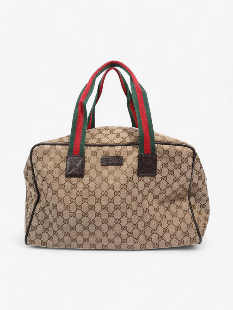  Gucci GG Carryall Duffle Bag GG Supreme / Brown Canvas