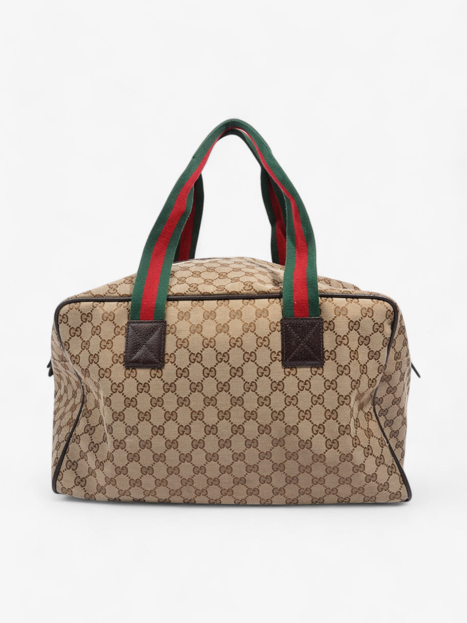 Gucci GG Carryall Duffle Bag GG Supreme / Brown Canvas Image 4