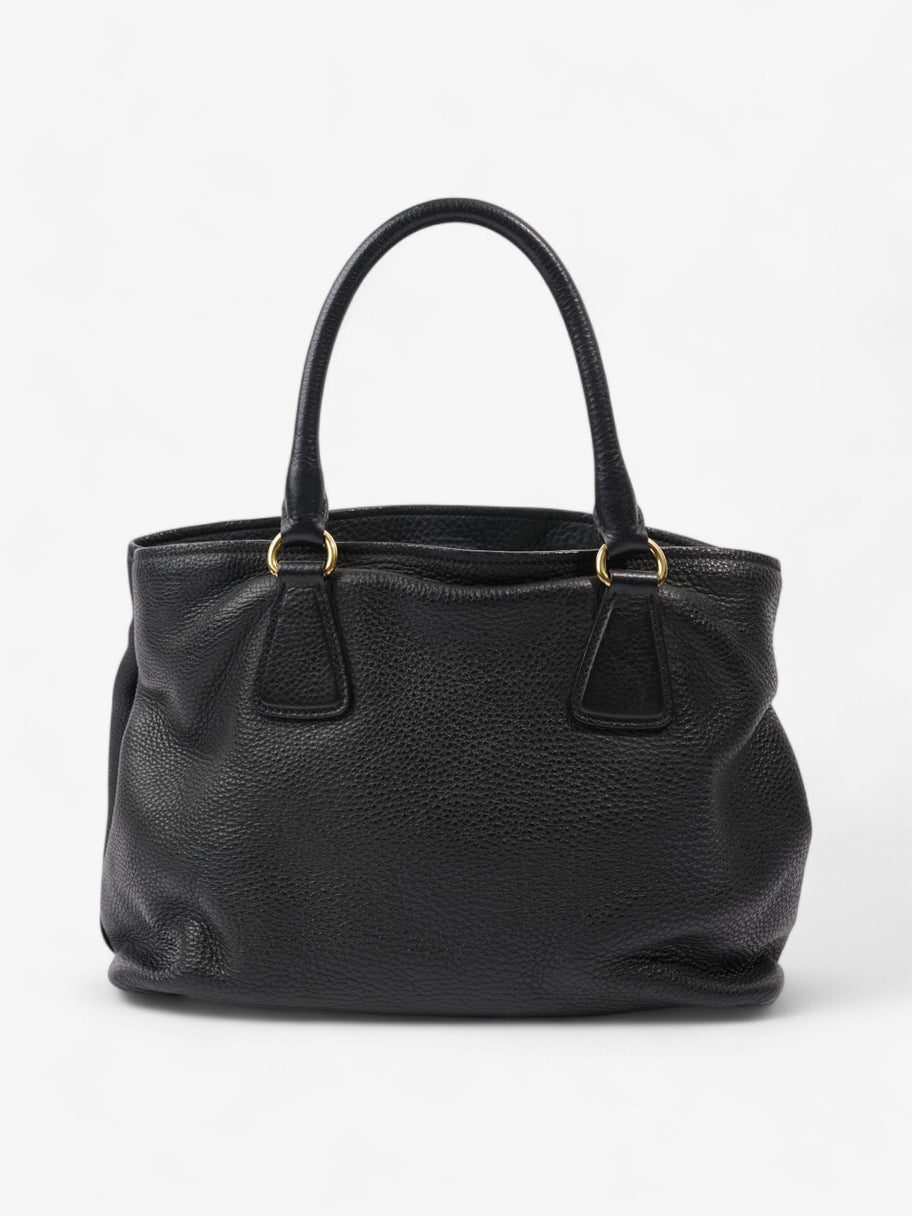 Prada Daino Tote Black Calfskin Leather Image 4