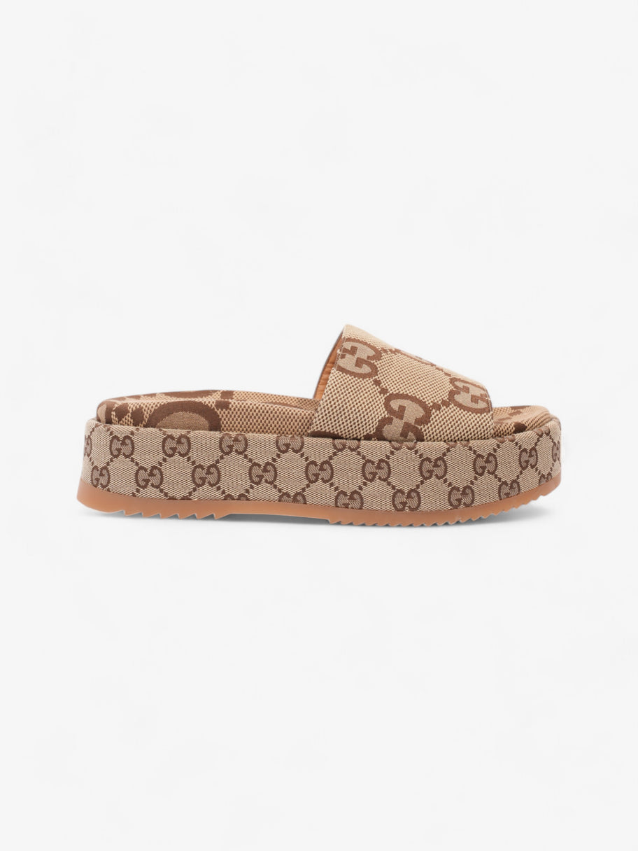 Gucci GG Platform Slides Beige  Canvas EU 39.5 UK 6.5 Image 1