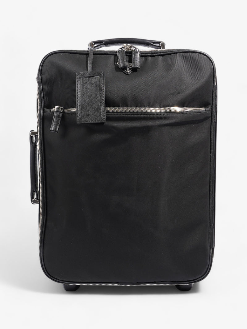  Prada Carry On Trolley Suitcase Black Re Nylon