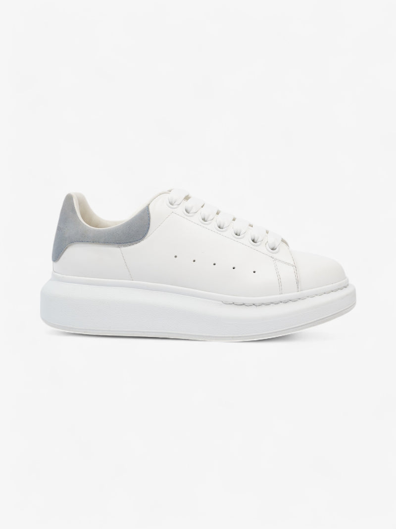  Alexander McQueen Oversized Sneakers White  / Light Blue Tab Leather EU 37.5 UK 4.5