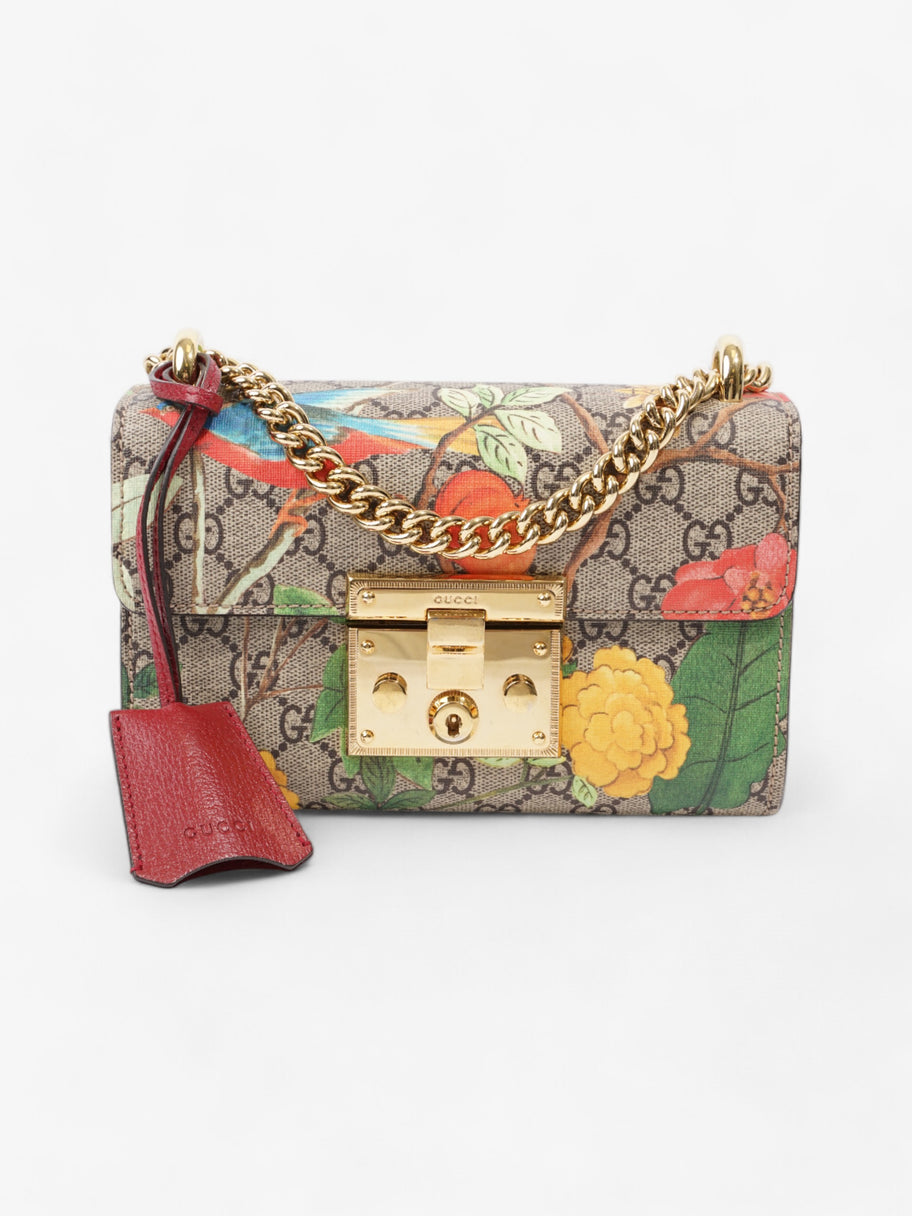 Gucci Padlock Shoulder Bag Supreme / Floral Coated Canvas Small Image 1