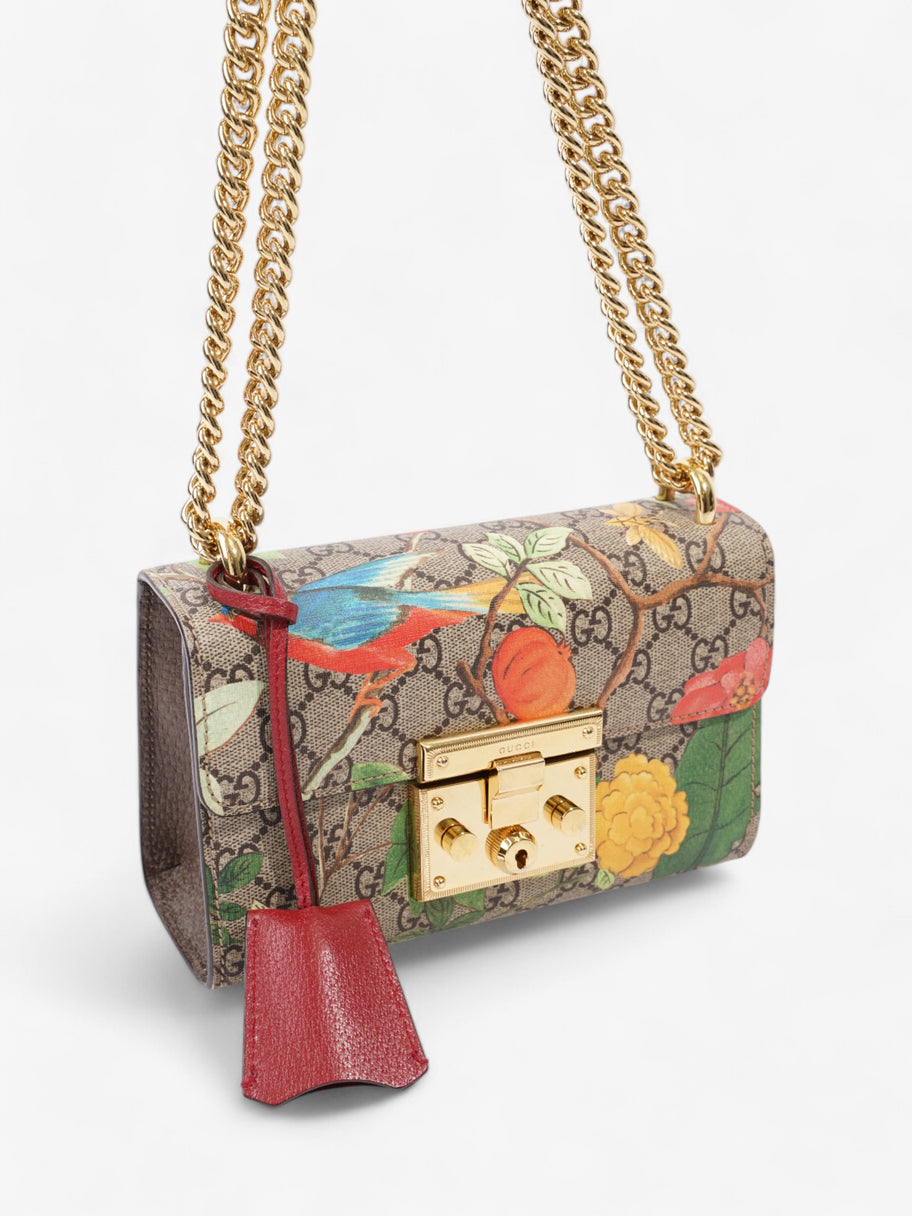 Gucci Padlock Shoulder Bag Supreme / Floral Coated Canvas Small Image 7