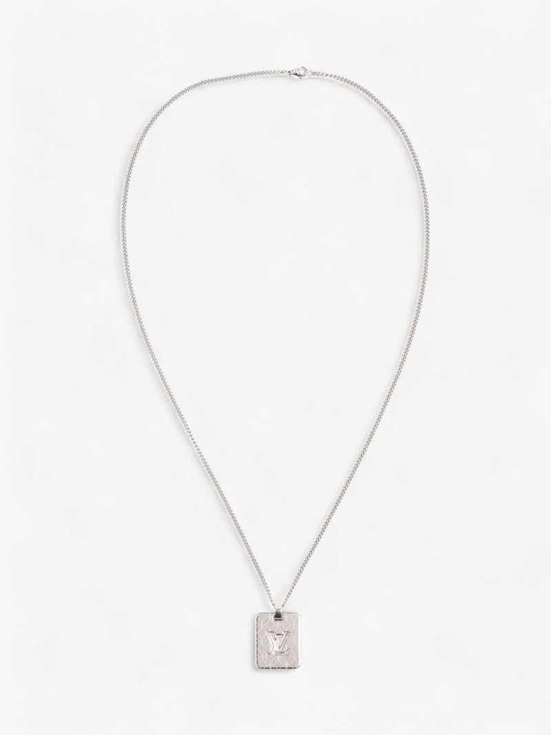  Louis Vuitton Champs Elysses Necklace Silver Stainless Steel